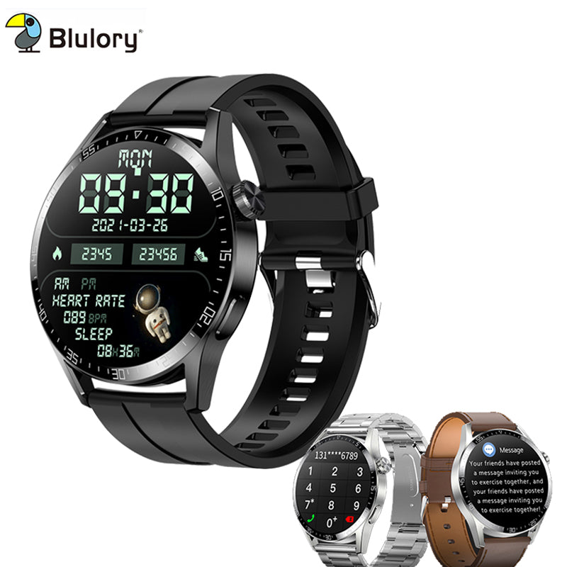Blulory Smart Watch Men Waterproof Fitness Tracker Wea