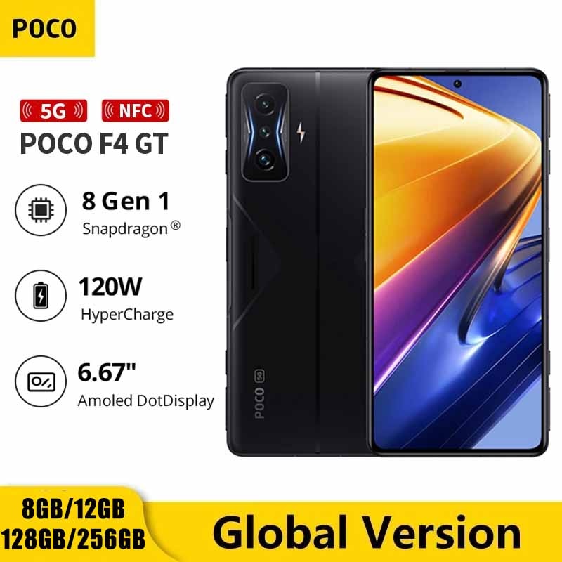 New product】POCO F4 GT 5G Smartphone Snapdragon 8 Gen 1 120Hz AMOLED  Display pop-up triggers 120W HyperCharge