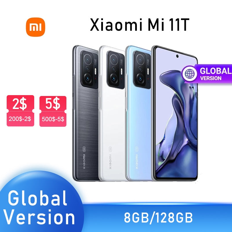 Global Version Xiaomi 11T Smartphone 128GB/256GB ROM Dimensity 1200-Ul