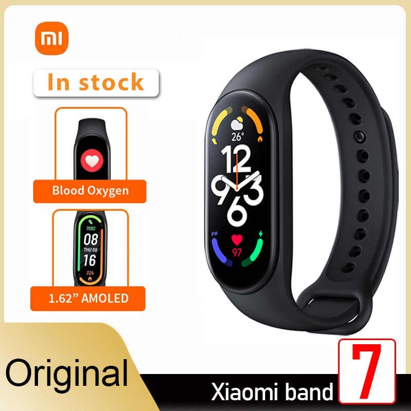 Xiaomi Mi Band 7 Global Version Smart Bracelet 6 Color AMOLED Blood Oxygen  Fitness Traker Heart Rate Smartband