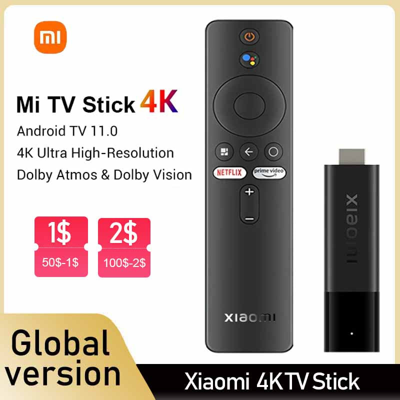Xiaomi Stick 4K Android TV Versión Global Google Certificado