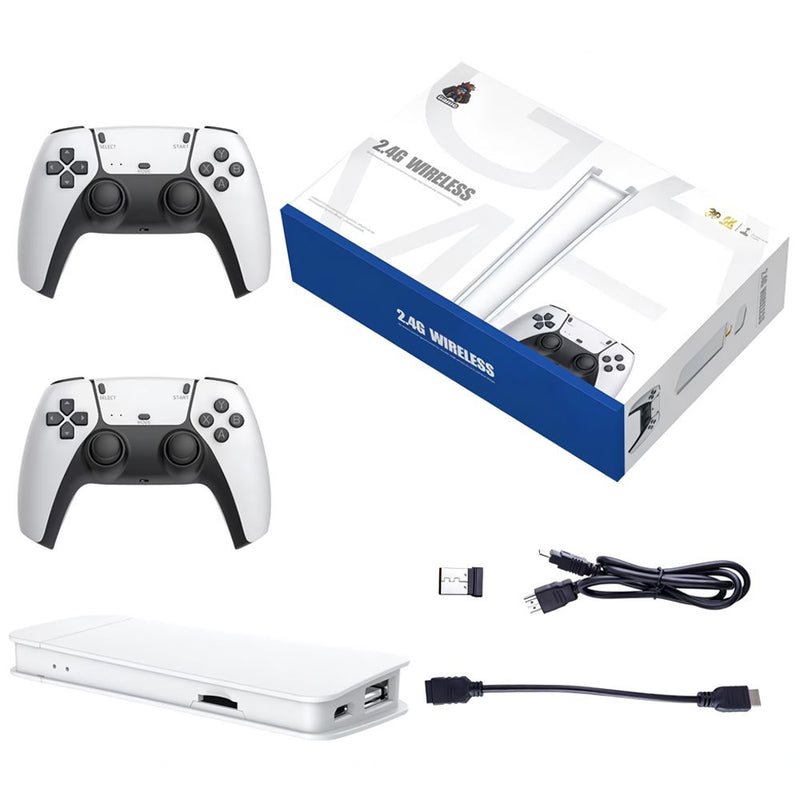 Consola Blulory M15 Pro Game Stick 4K con 2 Controles - Blanco