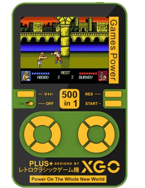 Consola Blulory Game Power GP02 GP02 5000MAH - Wirelles / 500 Juegos - Verde