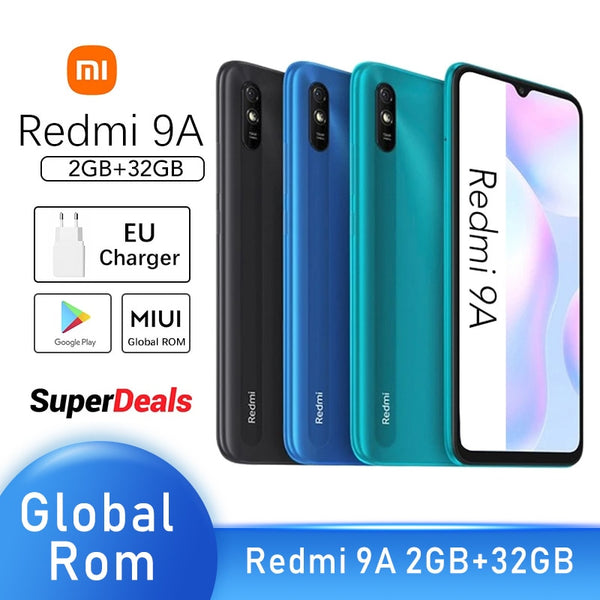 Xiaomi Redmi 9A 32GB Rom 2GB Ram GSM Unlocked Global Version (Granite Gray)
